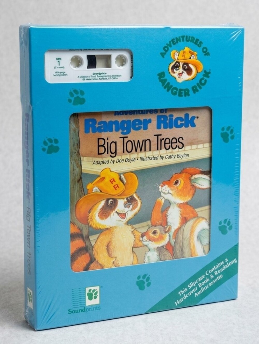 Vintage Read Along Adventures Of Ranger Rick Cassette And Book Big Town Trees